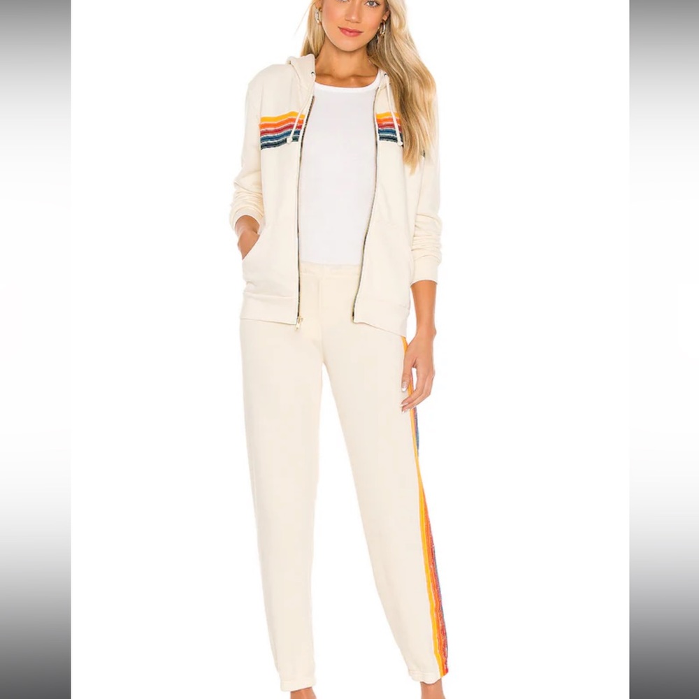 Aviator nation zip up set ! Hoodie sweatsuit two piece